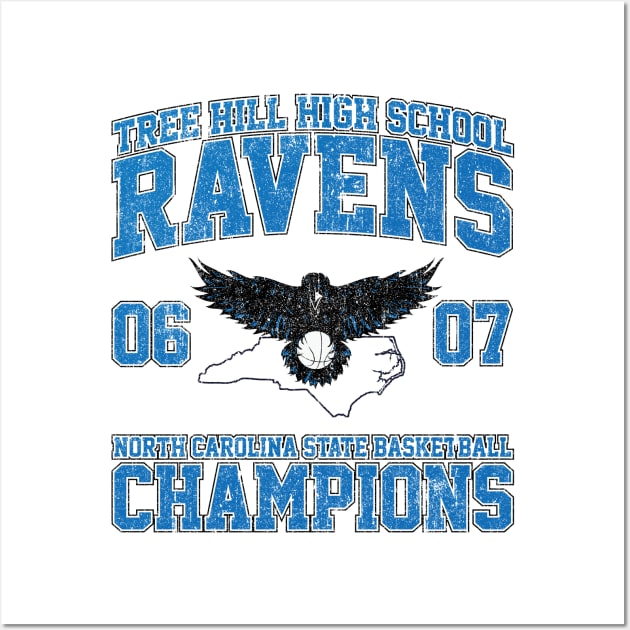 THHS Ravens State Basketball Champions (Variant) Wall Art by huckblade